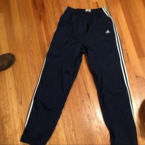 Adidas navy blue track pants